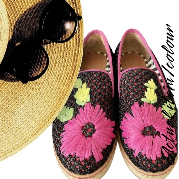 M Missoni Embroidered raffia platform espadrilles - Picture 3 of 14